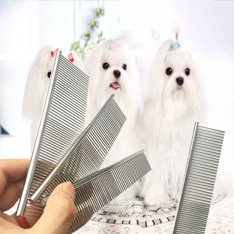 

1pc Pet Hairbrush Comb for Dogs Pet Combs Brush Stainless Steel Pet Tool Long Comb for Cats