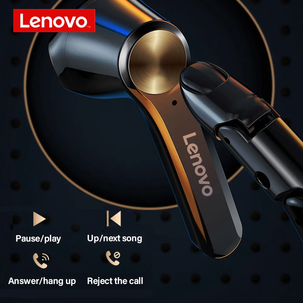Lenovo LP2 LP1s XT91 TWS true Wireless BT 5 0 наушники с сенсорным управлением стерео HD говорящая