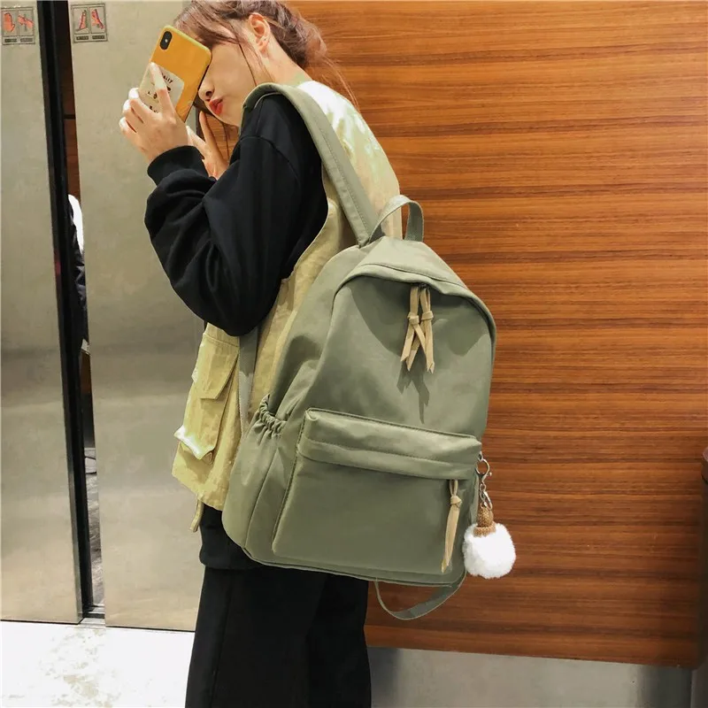 Модный рюкзак Женская нейлоновая сумка на плечо 15 6-дюймовый школьный для