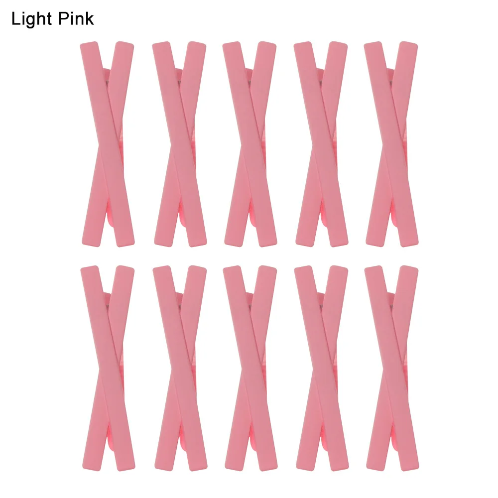 Light Pink 10 шт., разноцветные заколки для девочек в Корейском стиле, заколки для волос для девочек, заколки для волос, заколки принцессы, детские головные уборы, аксессуары для укладки волос - Цвет: Light Pink