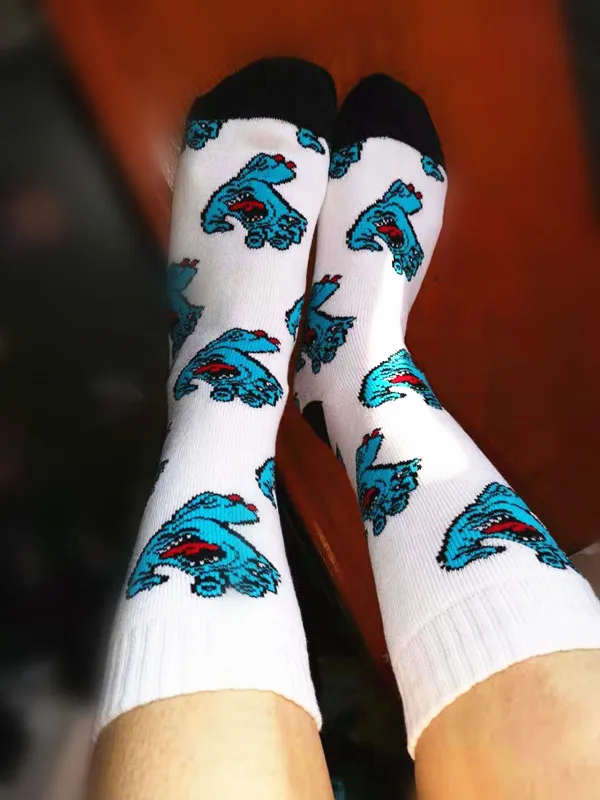 5 пар/лот длинные носки Санта Круз мужские хип хоп Флип скейтборд calcetines