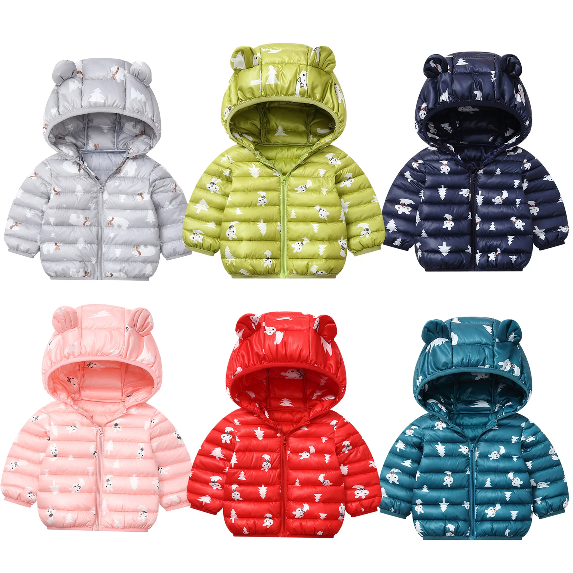 Зимние теплые пуховики для маленьких девочек и мальчиков от 1 до 5 лет Детская