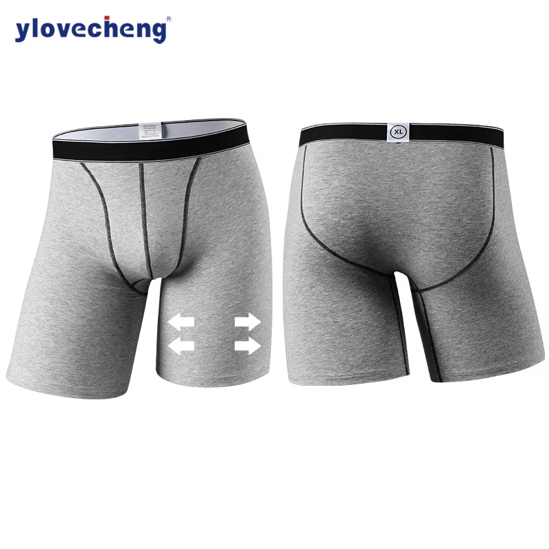 

Men’s underwear Longer comfortable Boxer Men Panties Men Underpants Men Boxershorts High Quality Natural Cotton Big Size Sexy