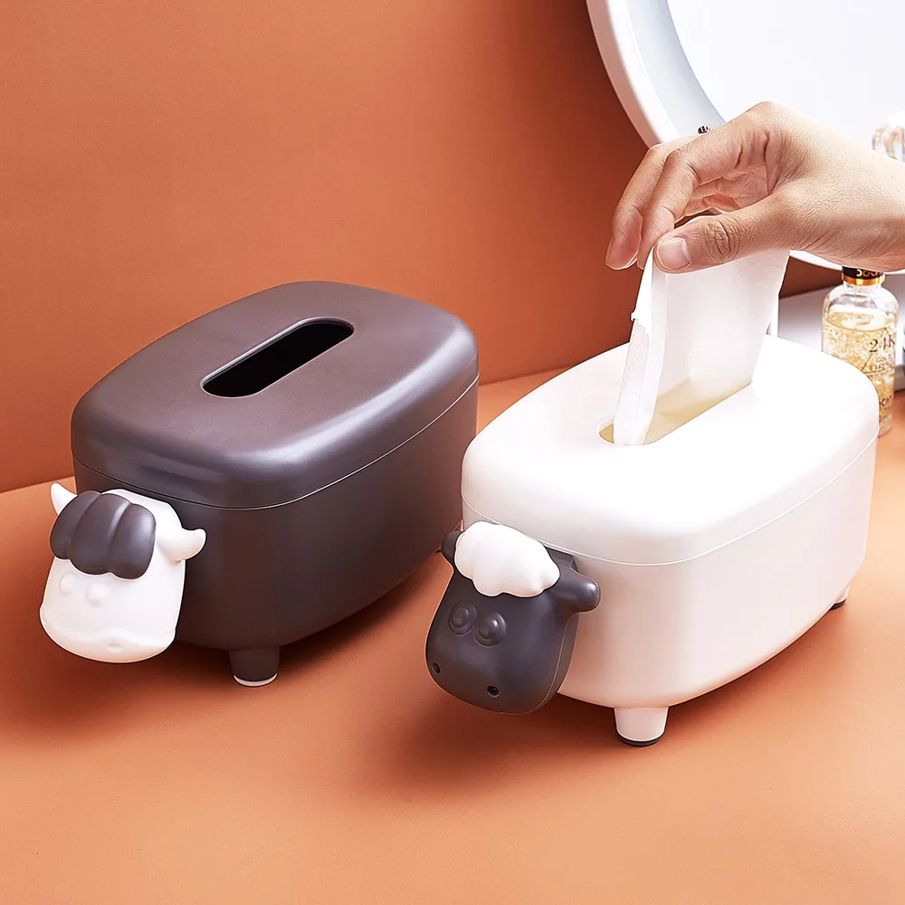 Домашние коробки для салфеток крупного рогатого скота Настольный диспенсер