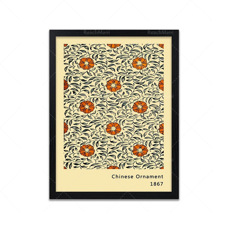 Художественная печать растений и цветов-Выставочный плакат