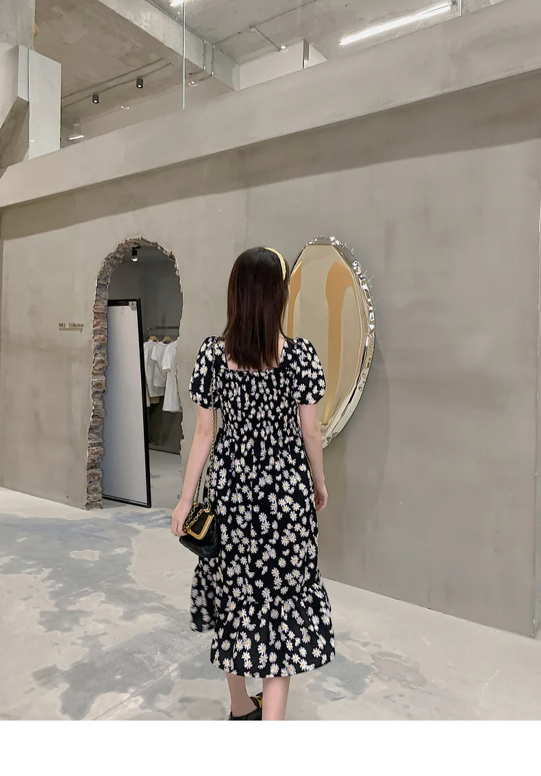 

Matching Family Outfits Mother and Daughter the Same Baby Clothes Sweet Summer Us Led Bubble Long Dress With Short Sleeves