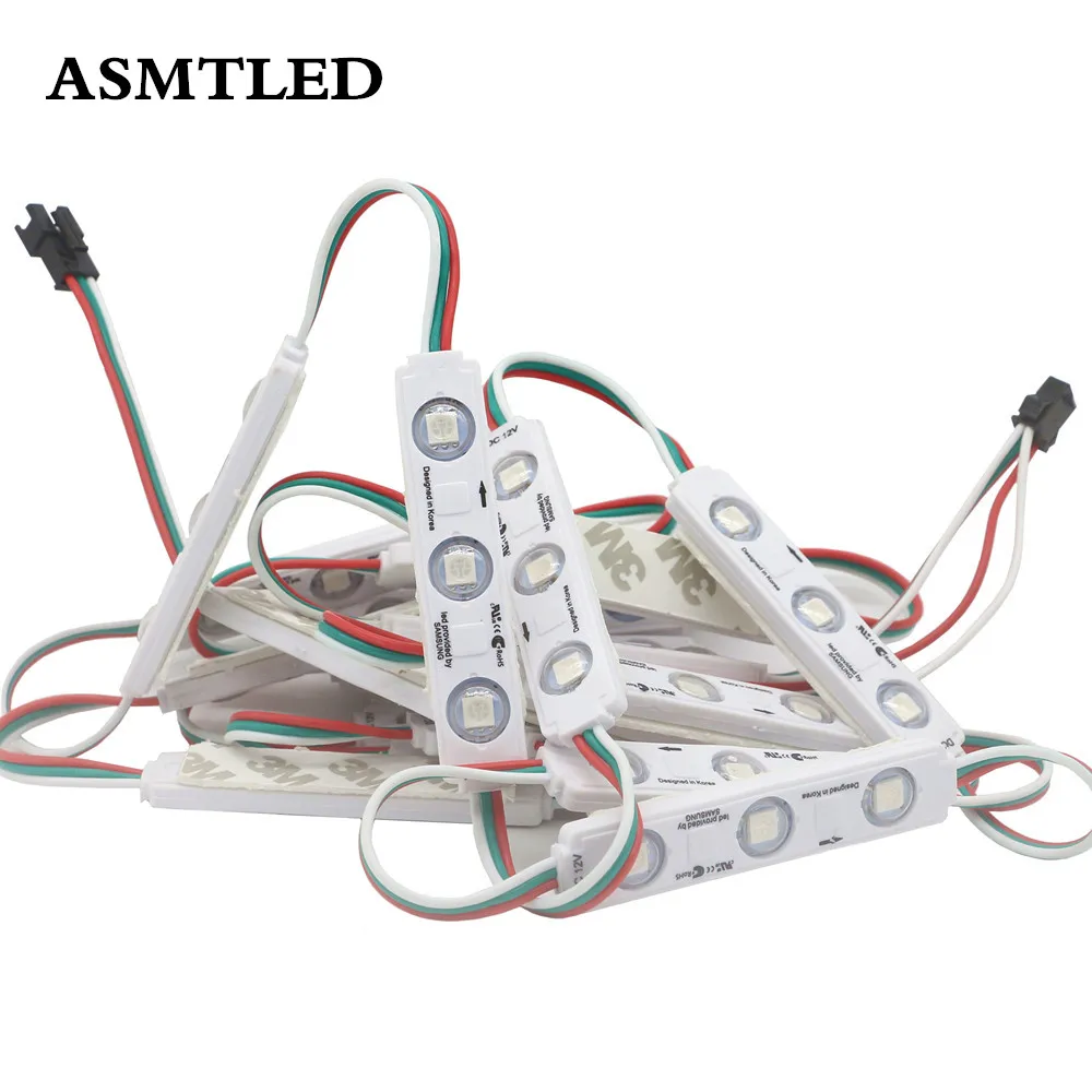 DC12V SMD 5050 RGB светодиодный модуль WS2811 пикселей цифровой полноцветный впрыск знак
