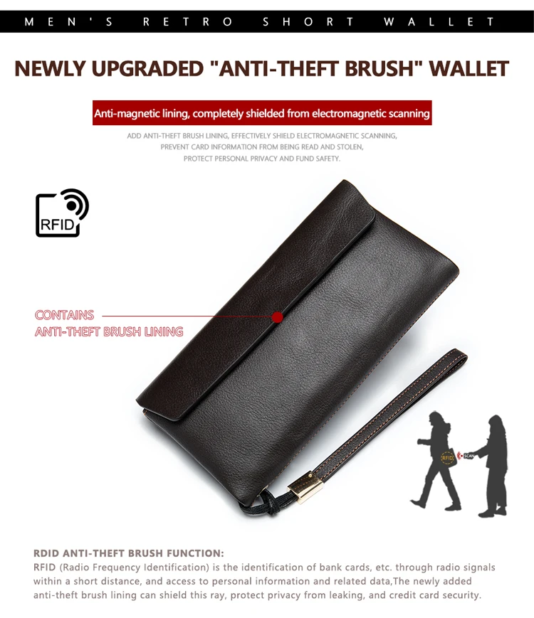 Портмоне WESTAL мужское из натуральной кожи удлиненный клатч на молнии