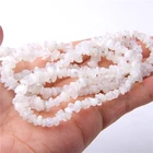 Бусины 15,5 дюйма, 5-8 мм, натуральный лунный камень синего цвета фишек, срез камня бусин, Самородок, свободные бусины для изготовления ювелирных изделий, браслетов, ожерелий