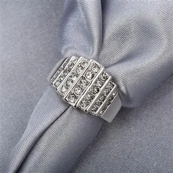 

New Jewelry High Quality Fashion Personality Drill Geometric Ring Temperament Jewelry Accessories PR709-C LKN18KRGPR709