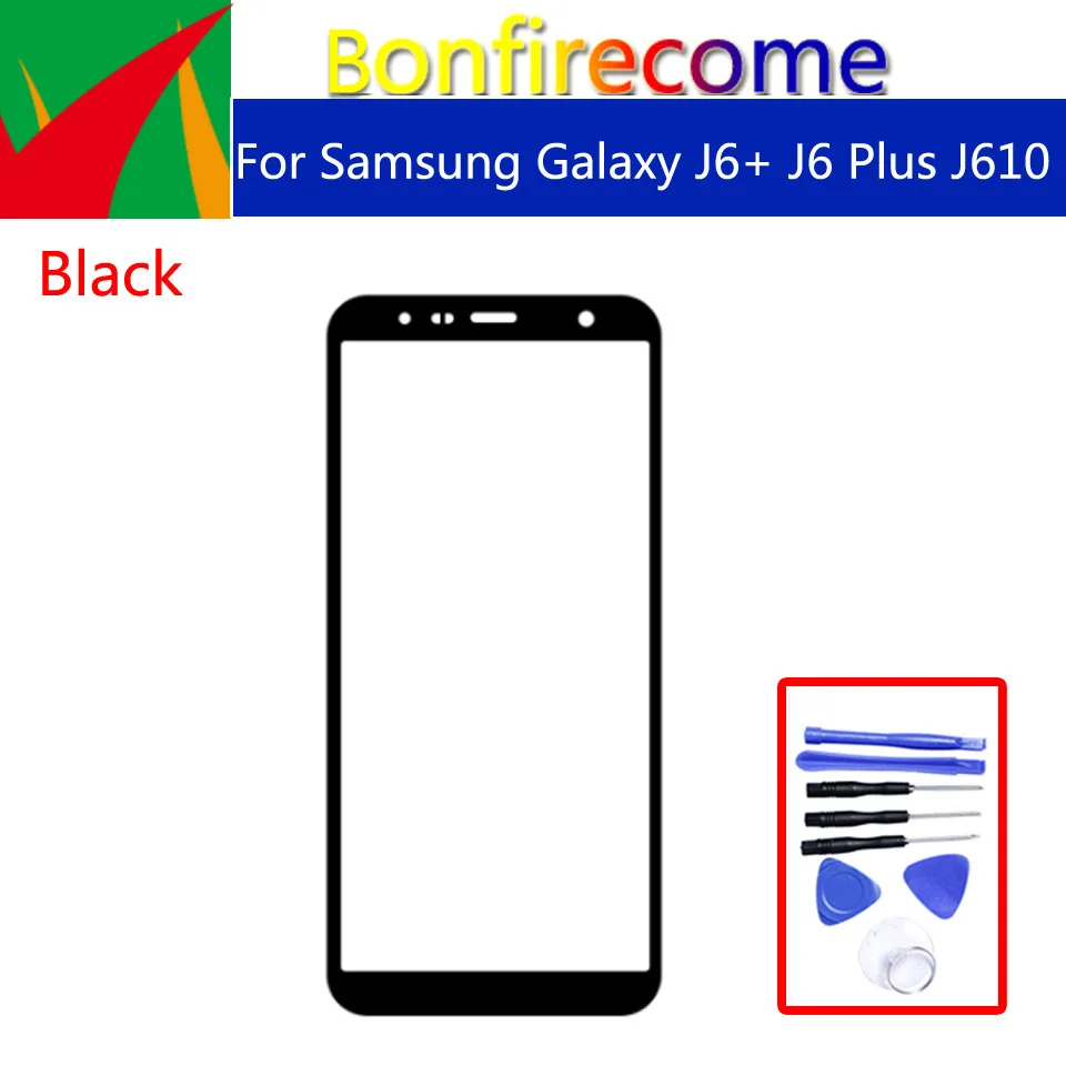 J6 + для Samsung Galaxy Plus J610 J610F J610G J610DS J610FN сенсорный экран внешнее стекло ЖК передний