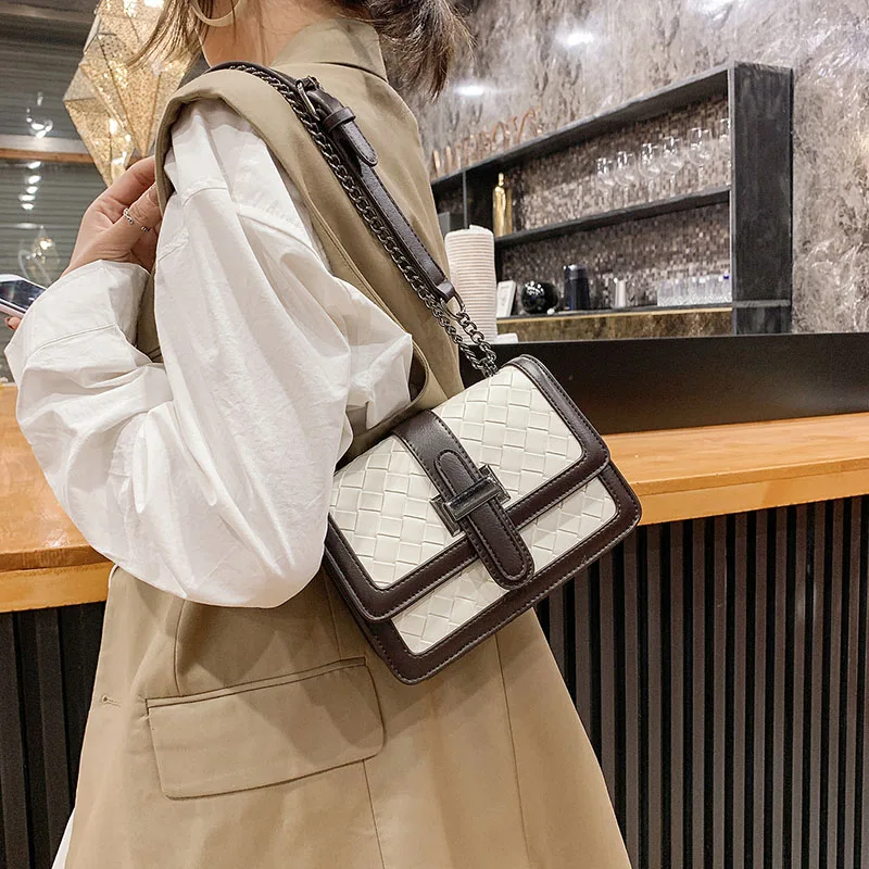

Женская сумка-конверт через плечо с широким ремешком, дизайнерские дамские Ретро клетчатые сумочки и кошельки, модные сумки-мессенджеры че...