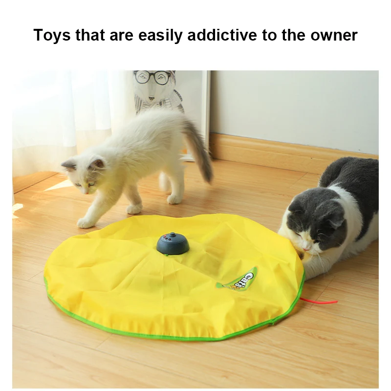 Electric Toy Cat 4 Speed Pet Plastic Turntable Interactive Intelligence Crazy Amusement Game Rotation Toys Accessories | Дом и сад