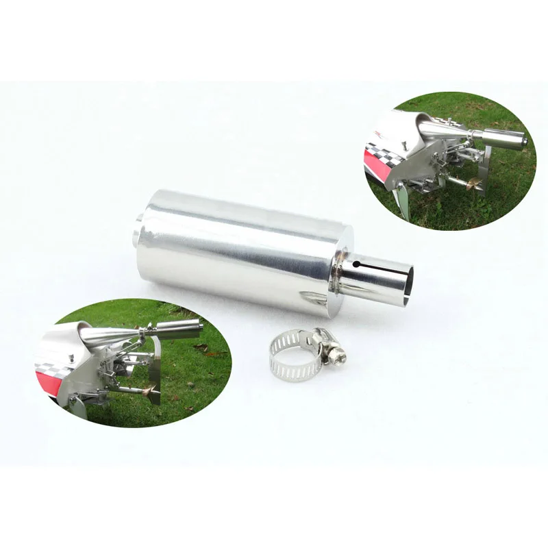 

1PC Exhaust Pipe Muffler Inner Diameter 14mm Tube Silencer Reduce Noise Spare Parts for RC Boat/Airplane/Car Model