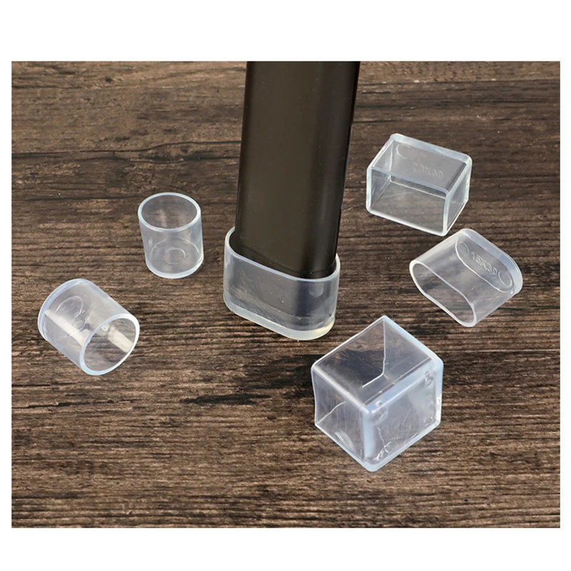 

4pcs/set Chair Leg Caps Rubber Feet Protector Pads Furniture Table Covers Socks hole plugs dust Cover furniture leveling feet