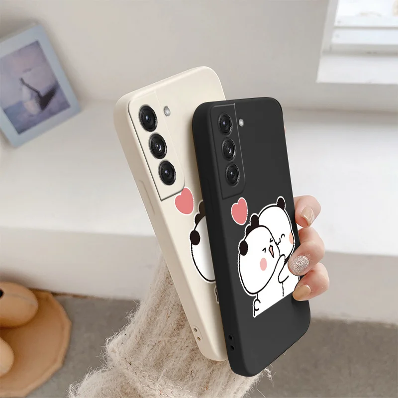 

Cute Pet Couple Silicone Case For Samsung Galaxy S21 S20 FE S10 S9 Ultra Plus S10e Note 20 ultra 10 9 Plus Soft Phone Cover Case