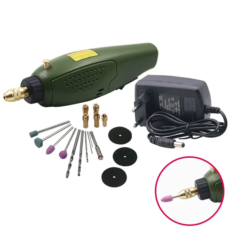 

Electric grinder Mini Drill dremel Grinding Set 12V DC dremel accessories Tool for Milling Polishing Drilling Cutting Engraving