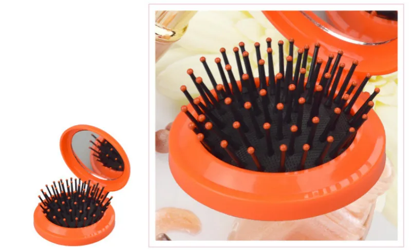 1 шт Новые Девушки Портативный мини складной гребень подушка безопасности массаж