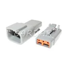 1 Набор 3 Pin Deutsch DTM DTM06-3SATM06-3S DTM04-3PATM04-3P разъем провода серый Водонепроницаемый автомобильный разъем