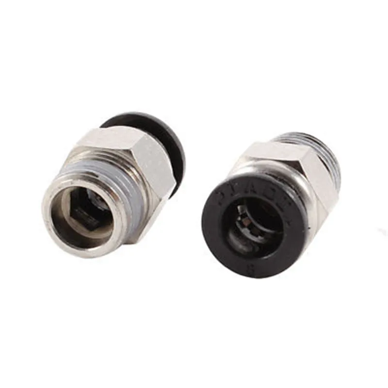 

2 шт 1/4 "PT OD трубки 8 мм нажимной В Стыке пневматический соединитель Быстрый фитинг