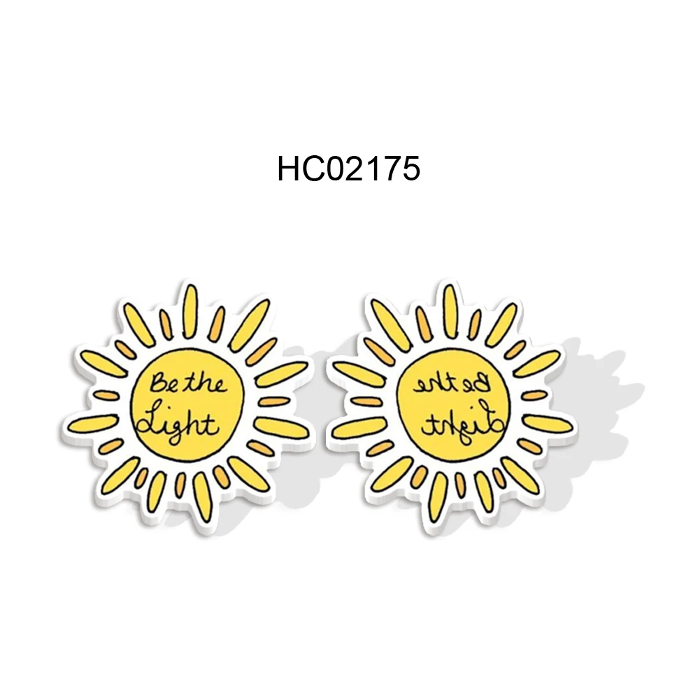 

2021 Unusual Earrings Cool Acrylic Stud Earrings For Gift Jewelry Accessories