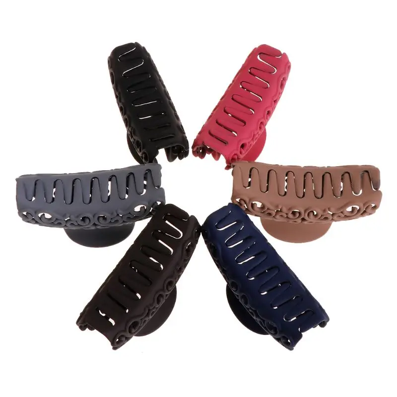 Новое поступление зажимы для волос большого размера женщин пластиковые головные