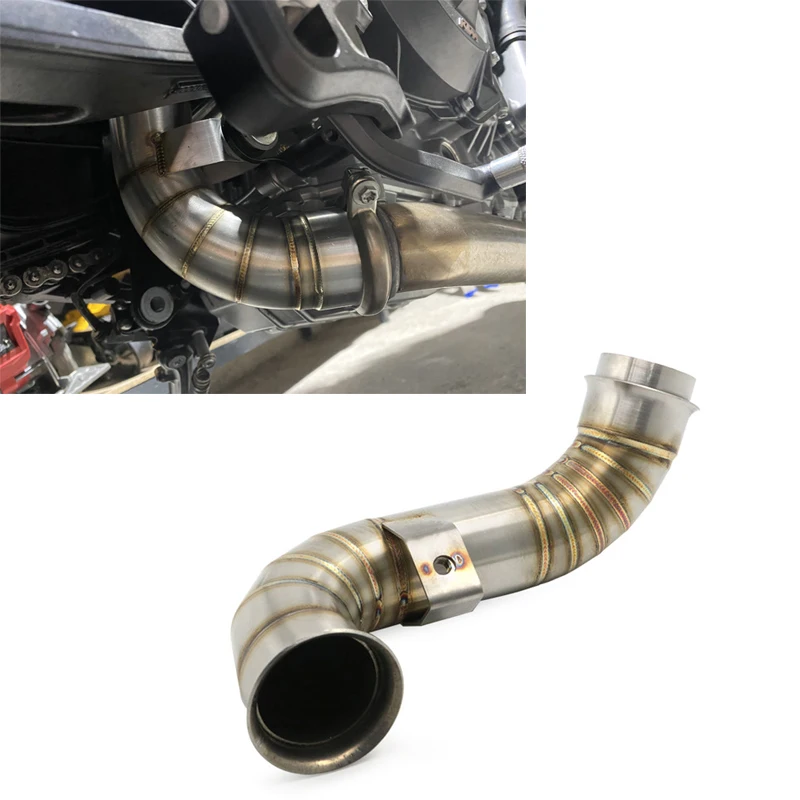 

For 790 duke 2018 2019 2020 Motorcycle Exhaust Link Pipe Escape Catalyst Delete Pipe Escape Catalizador Eliminator