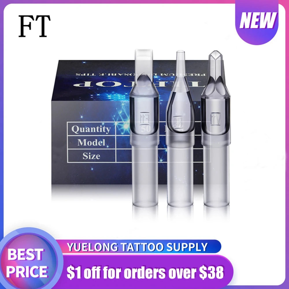 100 шт. одноразовые тату иглы 5 футов 7 9 11 13 15 футов|Типсы для тату-машинок| |