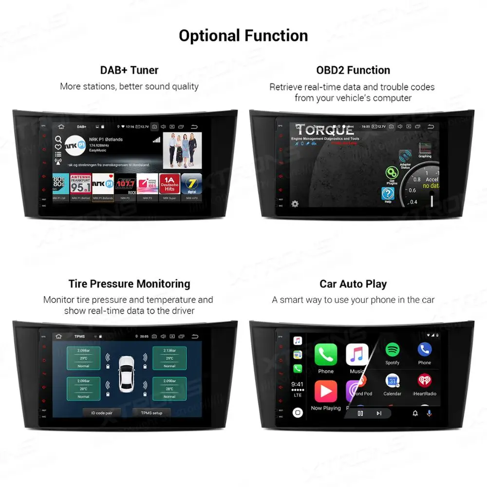 XTRONS 8 ''Android 10 0 Qualcomm Bluetooth 5 автомобильный радиоплеер GPS для Mercedes Benz W211 E200 E220 E240 E270