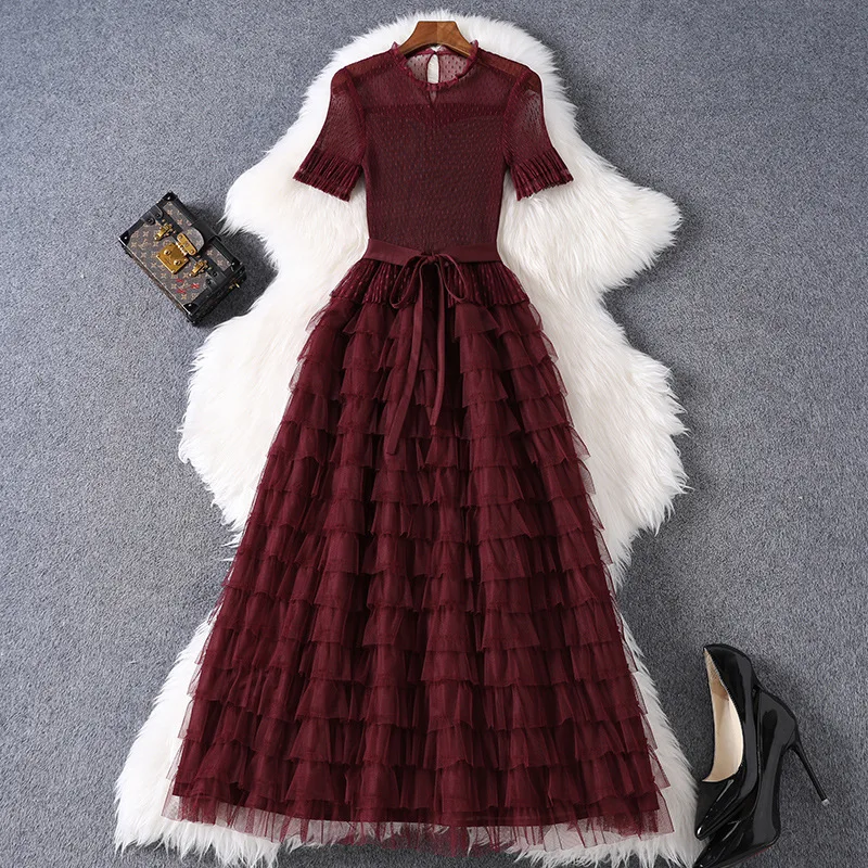 2020 Новинка Наивысшее качество Длинное платье для женщин женственность милое