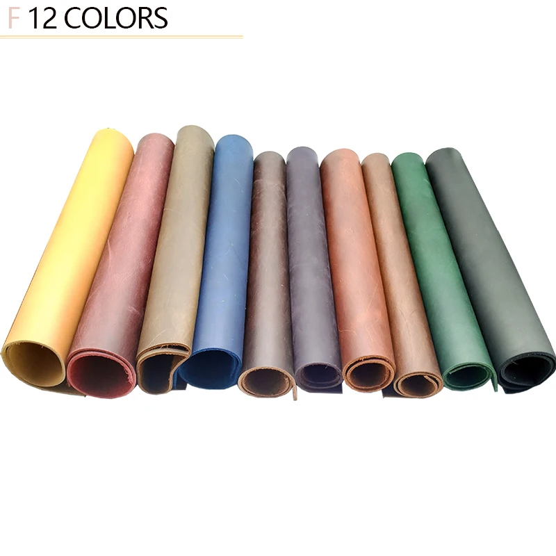 Новое поступление зернистая натуральная кожа Crazy Horse кожевенное ремесло