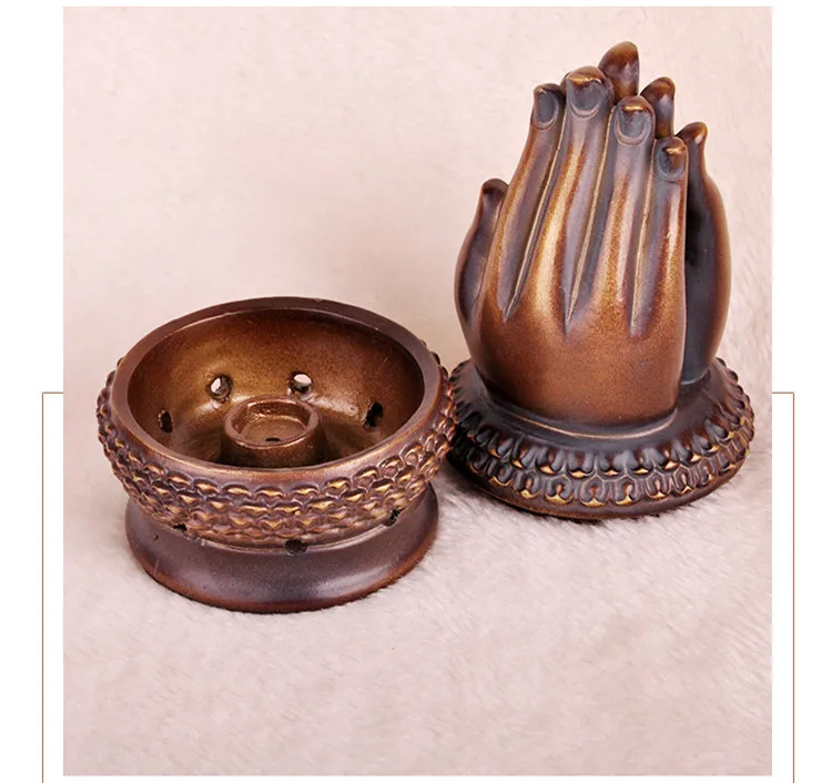 Творческий Буддизм Ладан горелка ручной храм Будды буддистские благовония