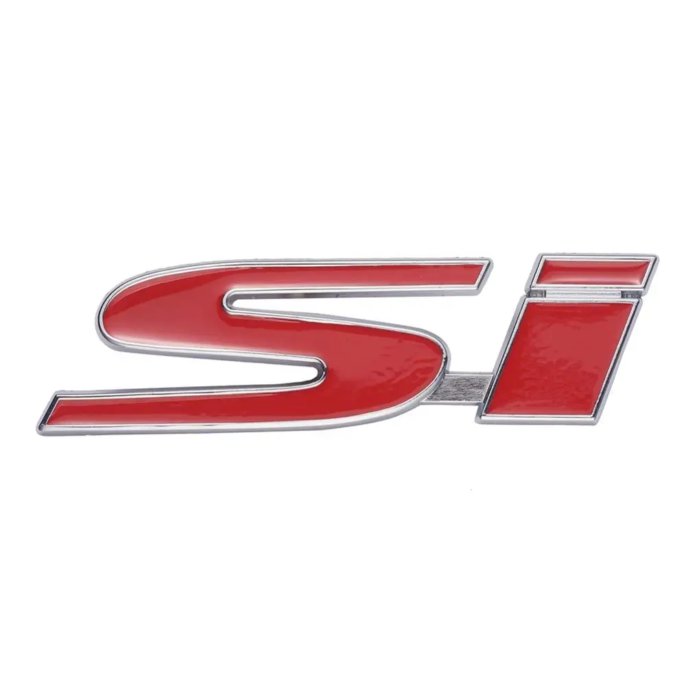 Красный SI передняя решетка автомобиля Стайлинг эмблема 3D наклейка значок