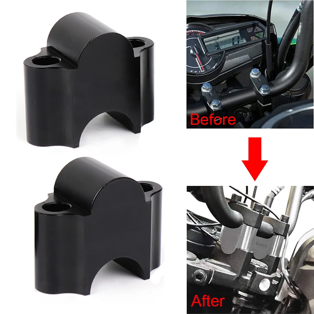 

Motorcycle Handlebar Riser Bar Mount Handle Clamp Universal 28mm 1 1/8" 22mm 7/8" For Honda For BMW R1200gs For YAMAHA MT07 MT09