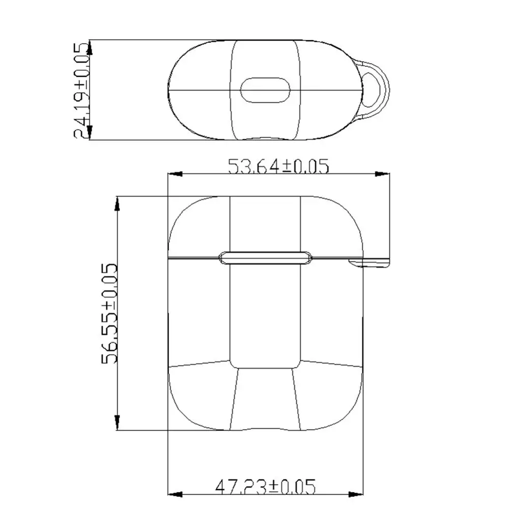 Чехол для наушников Ehomebuy Fashoin Airpods с гальваническим покрытием из ТПУ чехол