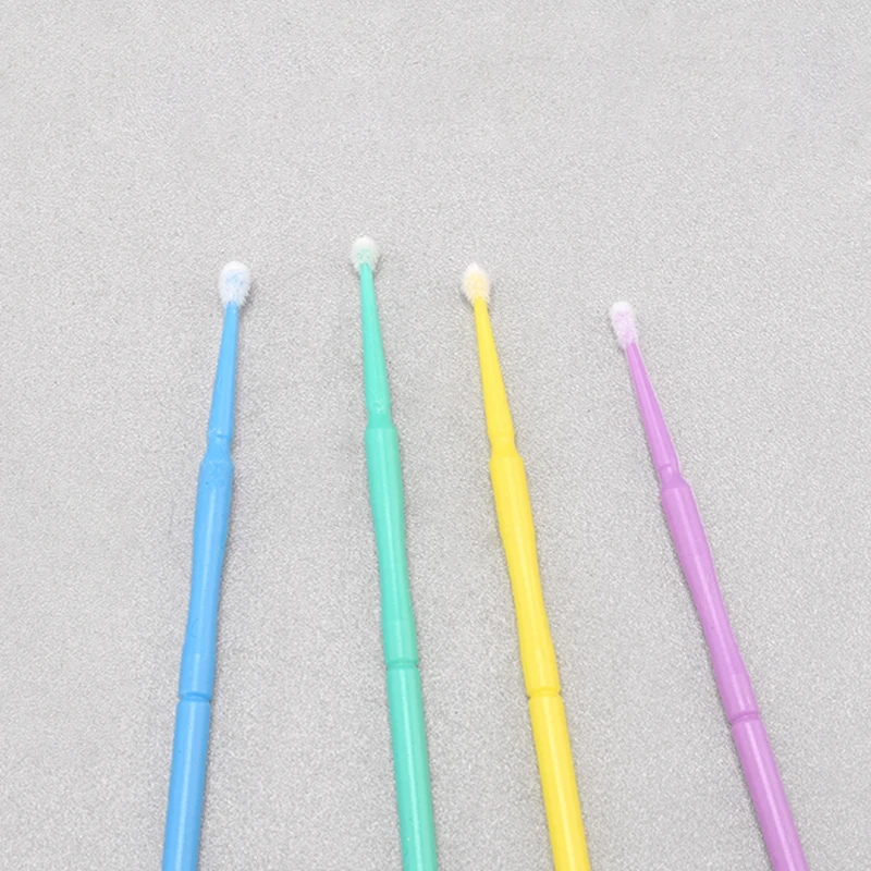 100 шт. одноразовые цветные ватные тампоны щетка для ресниц чистящий Тампон