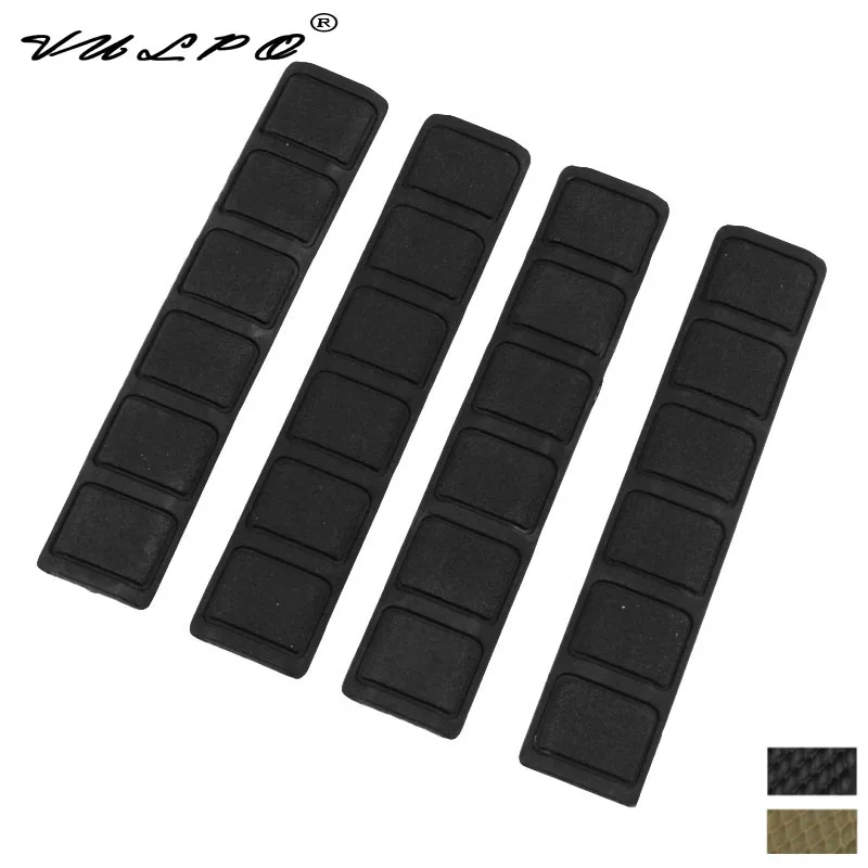 Тактическая мягкая резиновая накладка на планку с квадратным узором BK DE 4 шт./лот |
