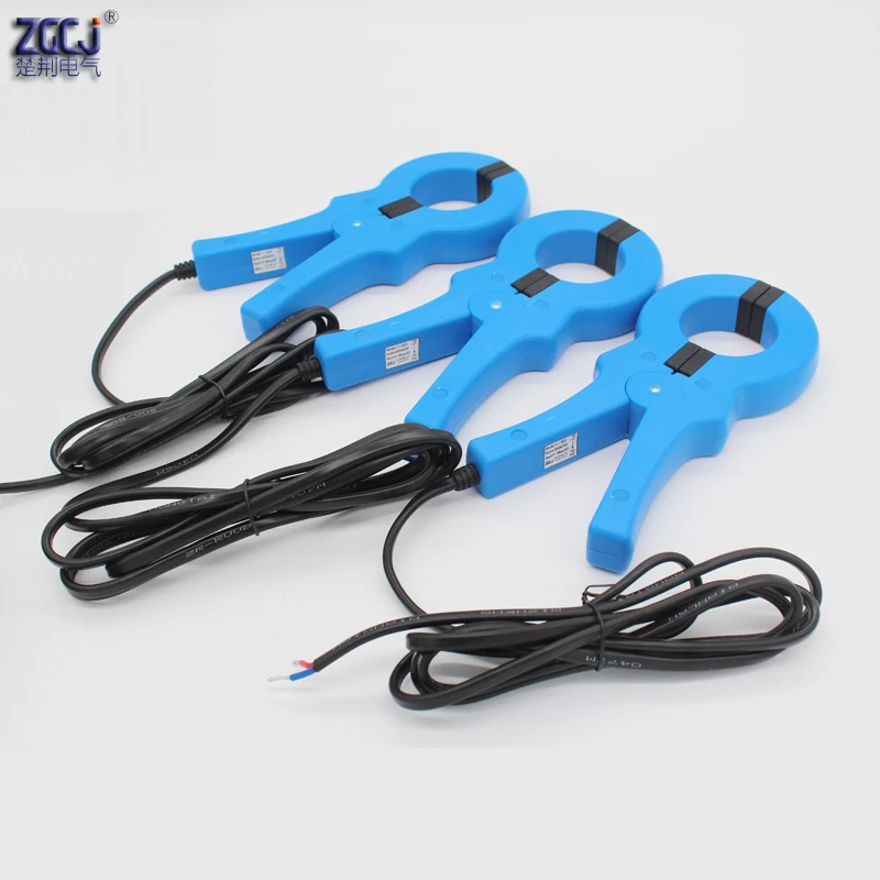 AC 100A/5, 200A/5A, 300A/5A, 500A/5A, 1000A/5A ручной трансформатор тока 50 мм Диаметр перфорированный Зажим CT Ампер трансформатор