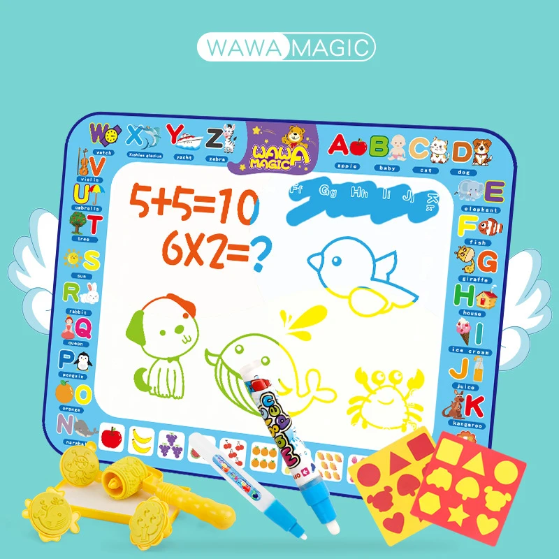 Coolplay волшебный коврик для рисования водой детский игровой и ручки доска