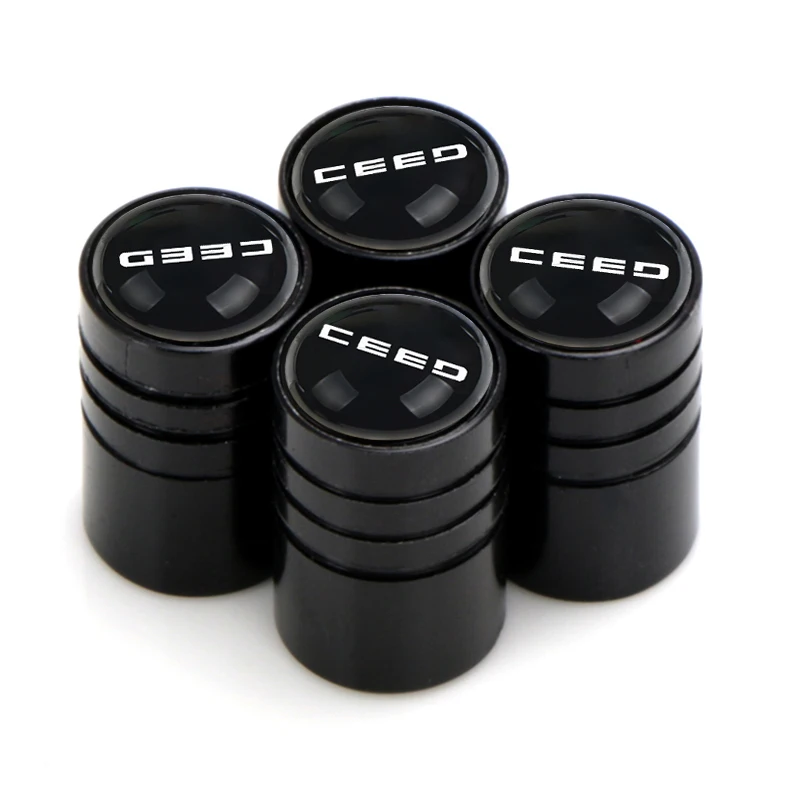 Колпачки для клапанов автомобильных шин 4 шт. из металлического сплава Kia rio ceed