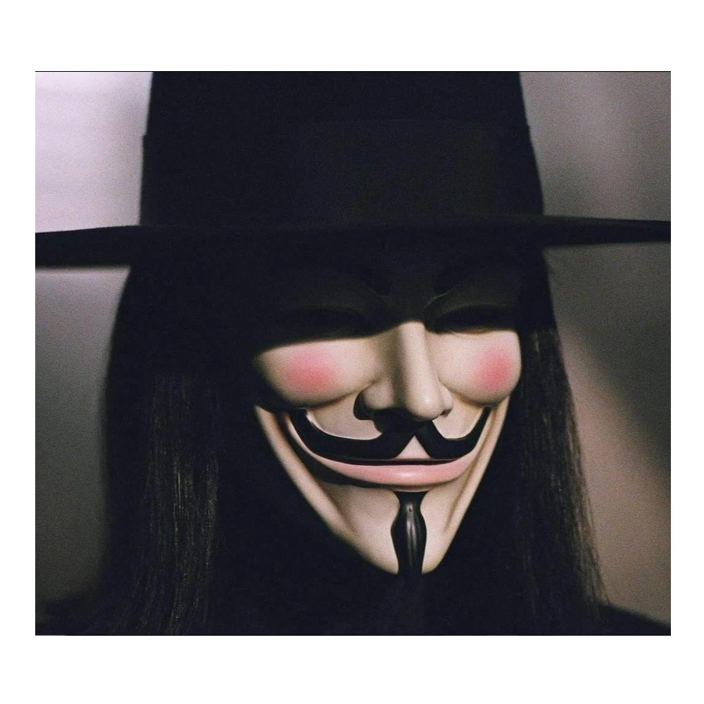 Вечерние маскарадные маски V для Vendetta неизвестных парней Фокс хакер карнавальный