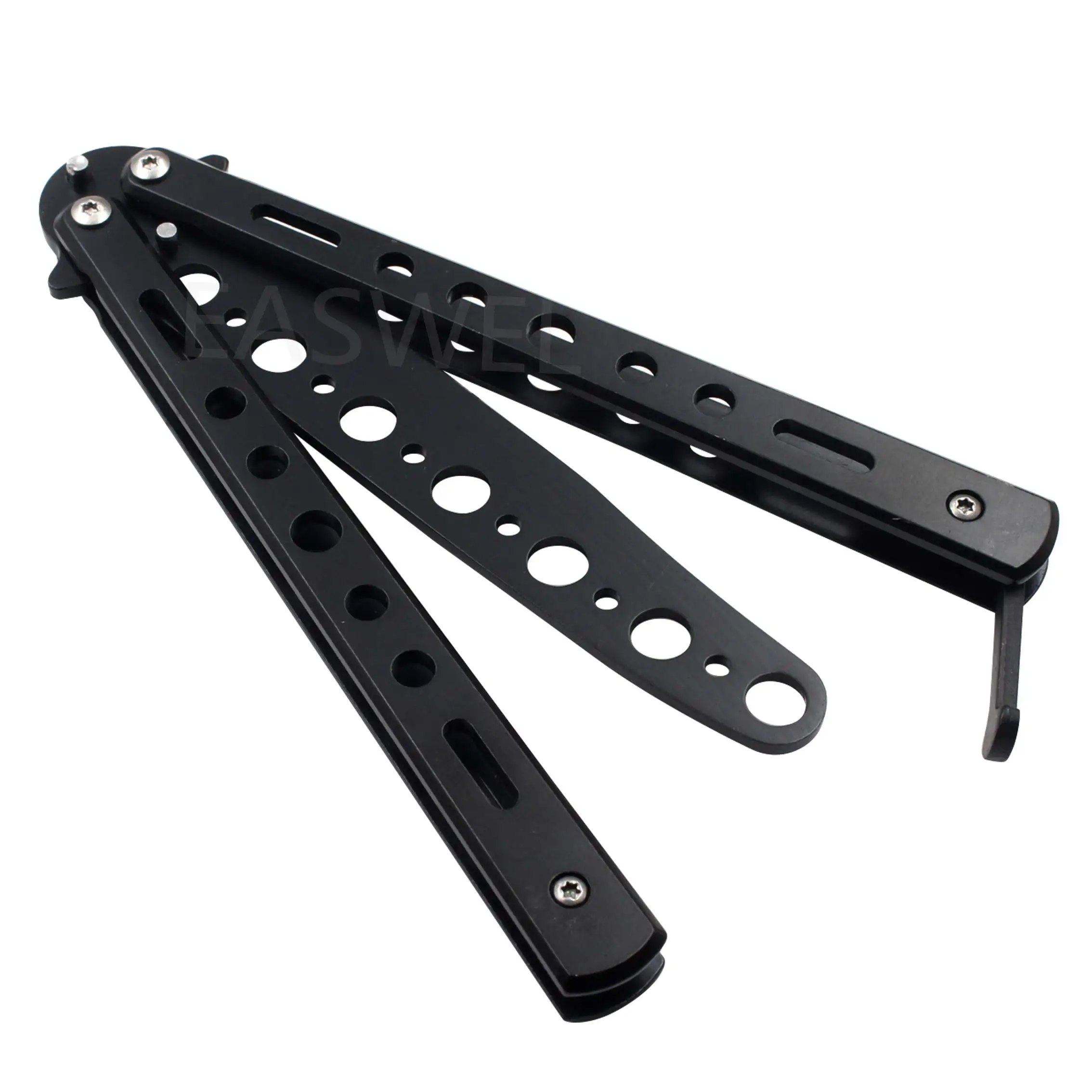 _ Металлический тренировочный балисонг Учебный нож тусклые инструменты |