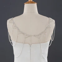 bride tassel crystal shoulder chain jewelry shawl accessories wedding dress rhinestone shoulder chain body chian
