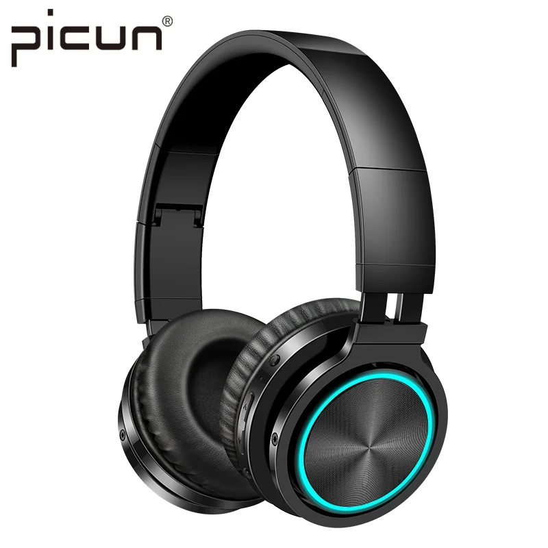 Picun B12 Беспроводной наушники Bluetooth 5 0 с 7 цветов светодиодный светильник 36H