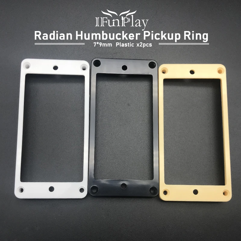 2 шт. гитара хамбакер радиан/наклонной рама с монтажным кольцом пикап крепежные