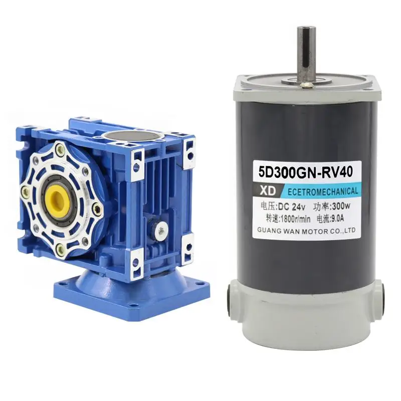 Rv30 Rv40 двигатель турбины постоянного тока с замедлением 12/24v300w регулируемая