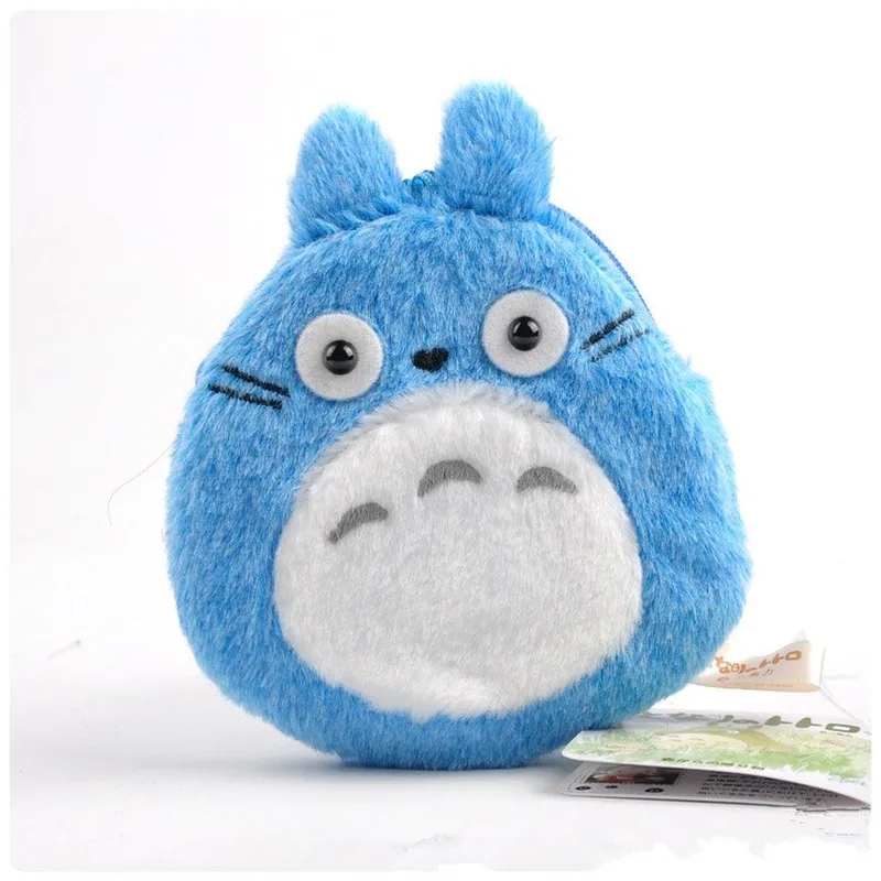 Аниме плюшевая сумка для ключей Hayao Miyazaki мягкий мультяшный мини кошка автобус