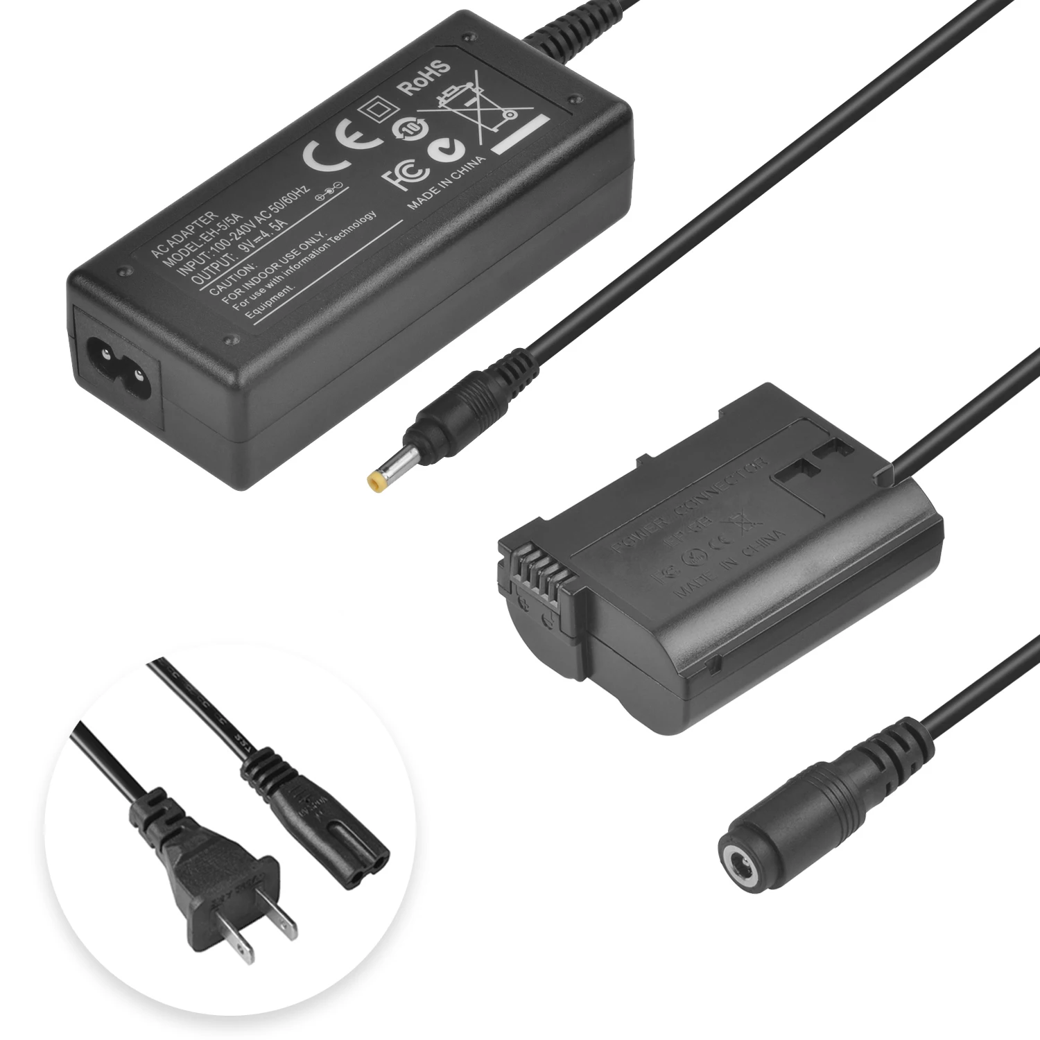 

EP-5B AC DC Power Adapter EN-EL15 Dummy Battery Kit for Nikon Z6 Z7 D7500 D7200 D7000 D7100 D750 D780 D800 D810 D850 1V1