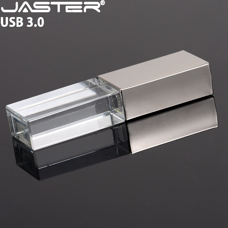 USB флеш накопитель JASTER серебристый с кристаллами 4 64 Гб|USB флэш-накопители| |
