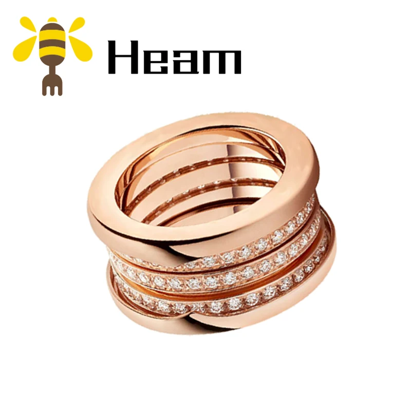Heam,, высокое качество, серебро 925 пробы, болгарийская пара, кольцо для женщин, розовое золото, модное, классическое, роскошное, свадебное ювелирное изделие - Цвет основного камня: style 3